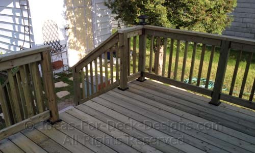 Building Wooden Railings - Installing Wood Deck Railing ...