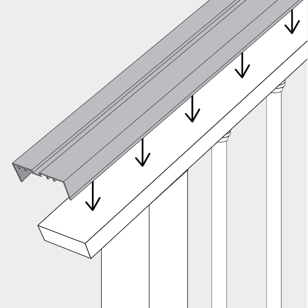 Rail Shield Protection For Wood Railings