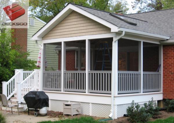 Covered Porch Deck Photo