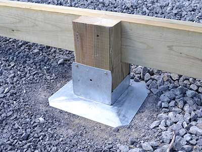 Build a Boardwalk Deck Foot Anchor - No Digging or Cement - Save