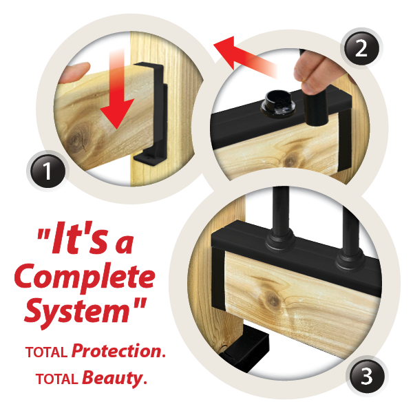 Rail Shield Protection For Wood Railings